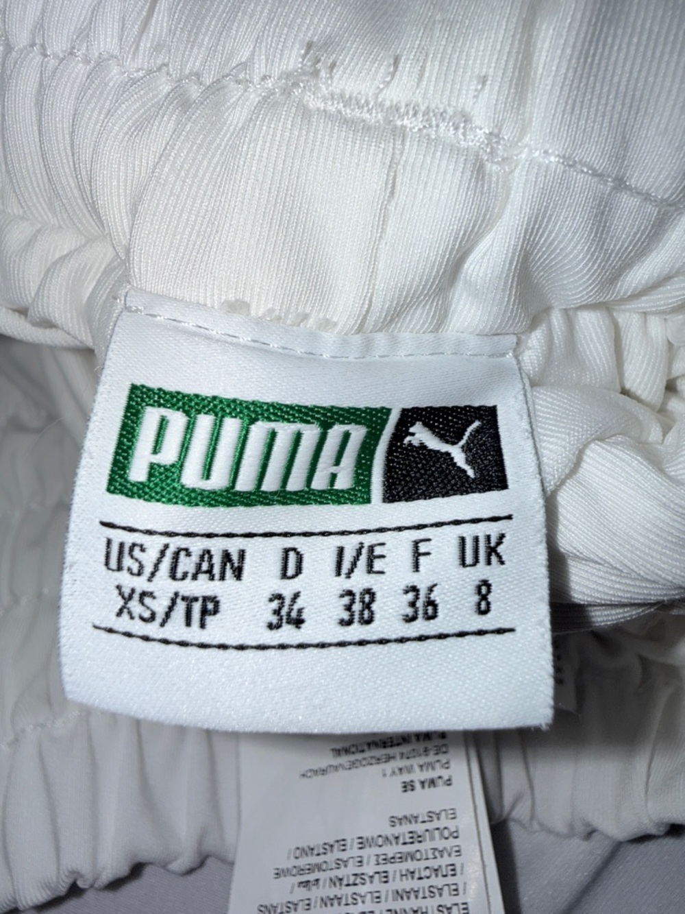 Puma En Pointe Mesh Skirt XS White Balletcore Layered Athleisure EUC - Picture 8 of 8